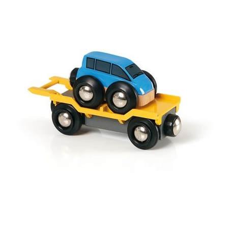 BRIO Bahn - Autotransporter mit Rampe