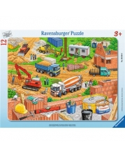 Ravensburger Puzzle - Rahmenpuzzle - Arbeit auf der Baustelle, 12 Teile