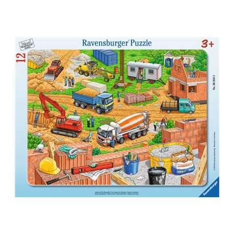 Ravensburger Puzzle - Rahmenpuzzle - Arbeit auf der Baustelle, 12 Teile