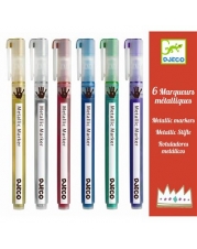 Djeco - Farben - 6 metallic markers