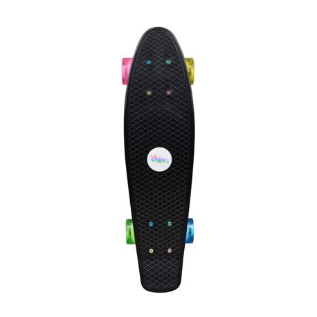 No Rules - Skateboard fun NEON mit Leuchtrollen