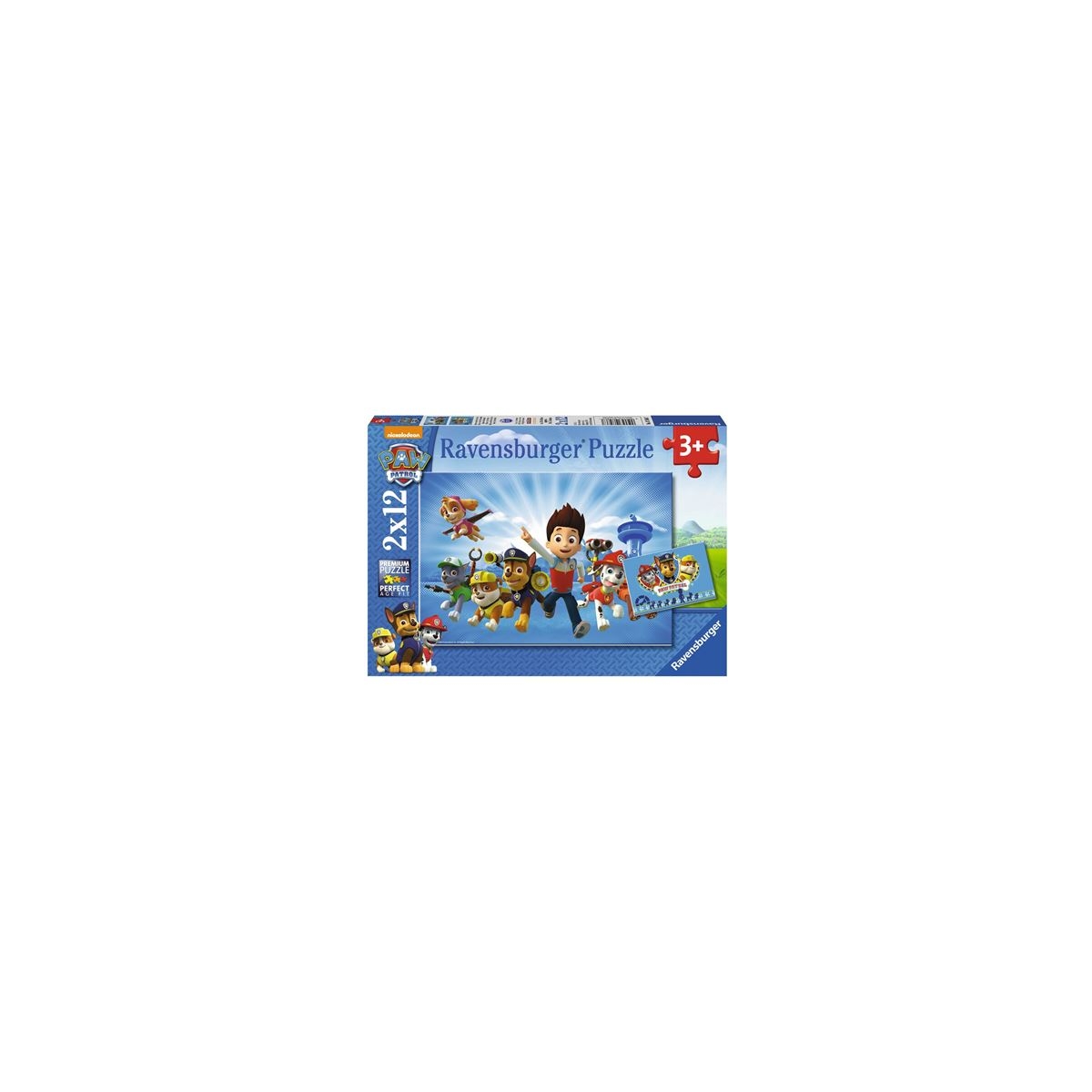 Ravensburger Puzzle - Paw Patrol - Ryder und die Paw Patrol, 2x12 Teile