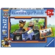 Ravensburger Puzzle - Paw Patrol - Paw Patrol im Einsatz, 2x12 Teile