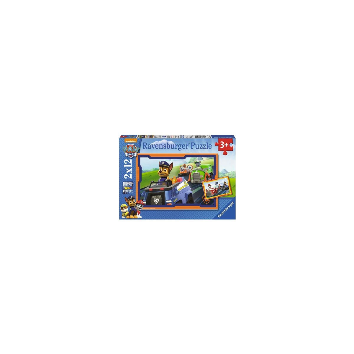 Ravensburger Puzzle - Paw Patrol - Paw Patrol im Einsatz, 2x12 Teile