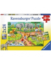 Ravensburger Puzzle - Zoo, 2x24 Teile