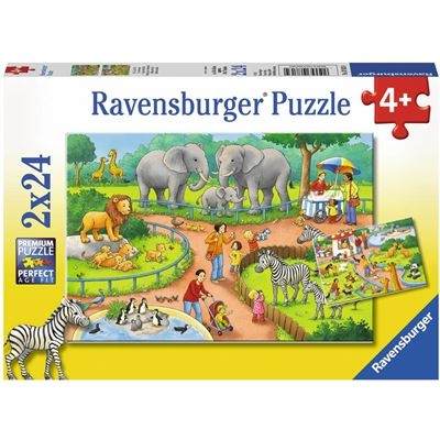 Ravensburger Puzzle - Zoo, 2x24 Teile