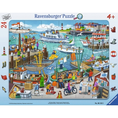 Ravensburger Puzzle - Ein Tag am Hafen, 24 Teile