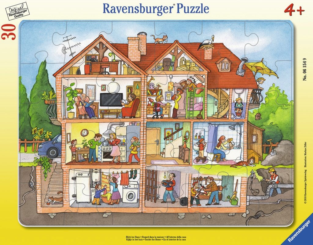 Mukk Spielwaren Munster Ravensburger Puzzle Blick Ins Haus 30 Teile Ravensburger Spiele 4005