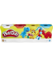 Hasbro - Play-Doh 4er Pack Grundfarben blau, gelb, rot, weiß