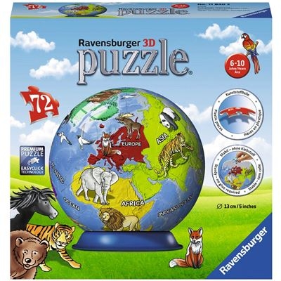 Ravensburger Puzzle - 3D Puzzles - Kindererde, 72 Teile