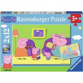 Ravensburger Spiel - Zuhause bei Peppa und Peppa Pig, 12 Teile