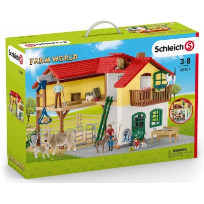 Schleich - World of Nature - Farm World - Bauernhaus mit Stall und Tieren