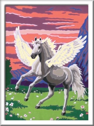 Ravensburger 277919 Malen Nach Zahlen Serie Pferd Traumhafter Pegasus D Mukk Spielwaren Munster