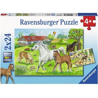 Ravensburger Puzzle - Auf dem Pferdehof, 24 Teile