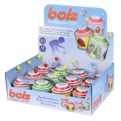 Bolz by LENA® Musikdrehdose Sortiment, 4-fach sortiert, Display