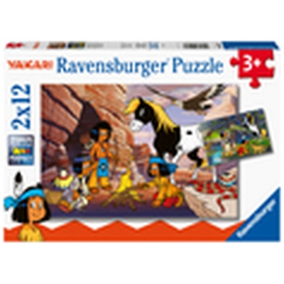 Ravensburger 05069 Puzzle Unterwegs mit Yakari 2x12 Teile