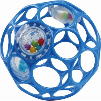 Oball Rattle 10 cm - Blau