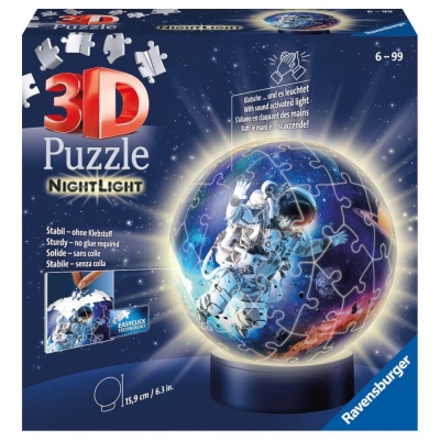 Ravensburger 11264 Puzzle Nachtlicht - Astronauten im Weltall 72 Teile