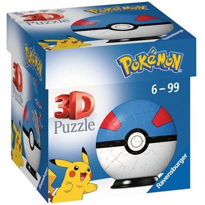 Ravensburger - 3D Puzzle-Ball - Pokémon Pokéballs - Superball