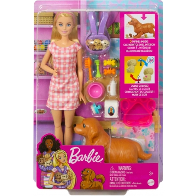 Mattel - Barbie Puppe mit Hund &