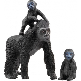 Flachland Gorilla Familie