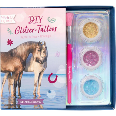 DIY Glitzer - Tattoos  -  Pferde